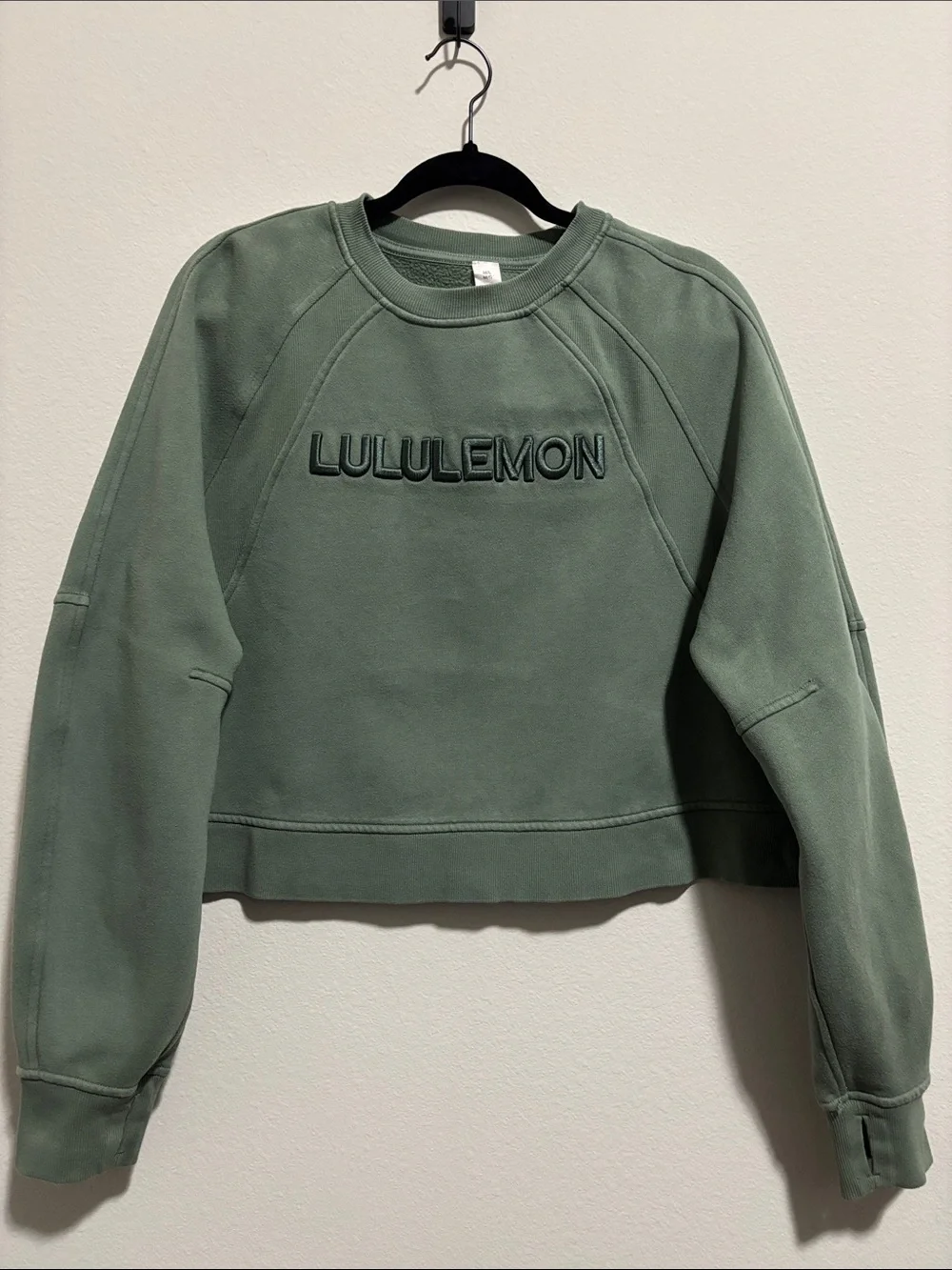 Lululemon Scuba Oversized Pullover Wordmark Sweatshirt- Size M/L- Color (Green)